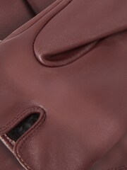 Ted Baker Red Jillla - Buckle Detail Leather Gloves - Image 3 of 4