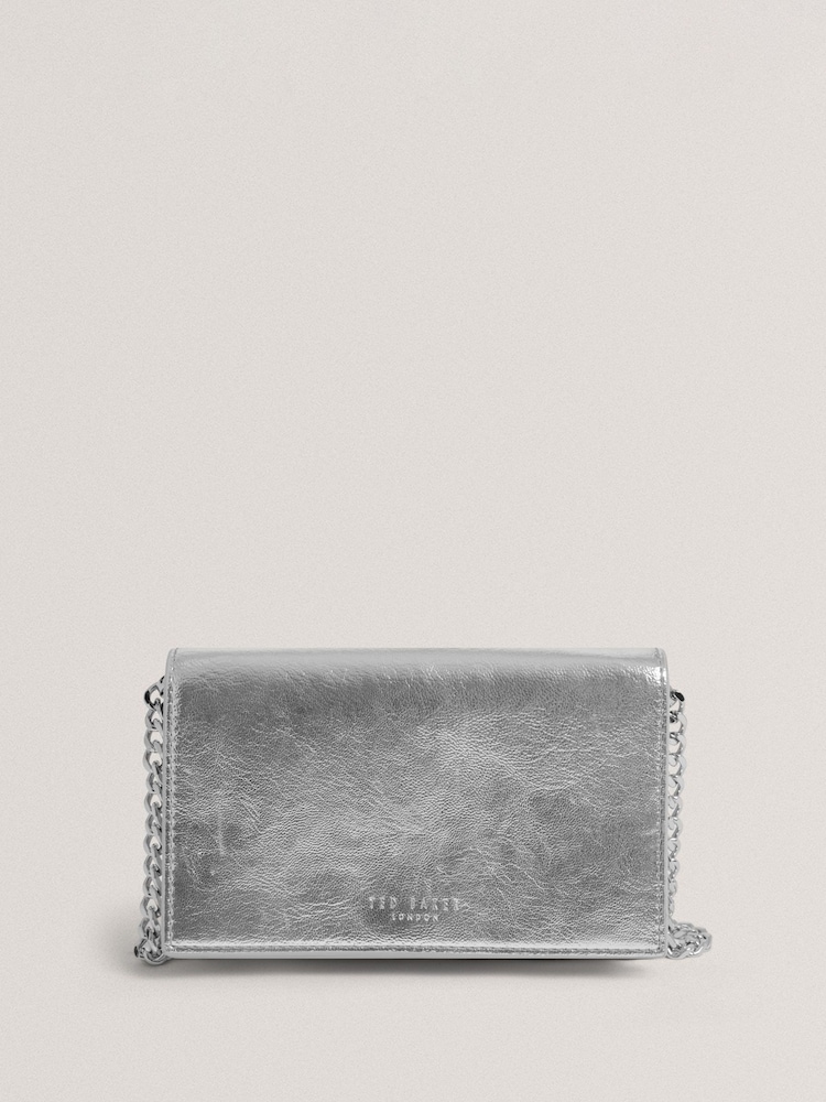 Ted Baker Silver Mahiraa - Crossbody Flapover Bag - Image 1 of 5