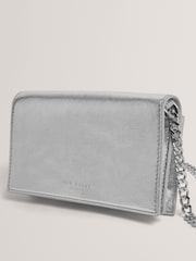 Ted Baker Silver Mahiraa - Crossbody Flapover Bag - Image 2 of 5