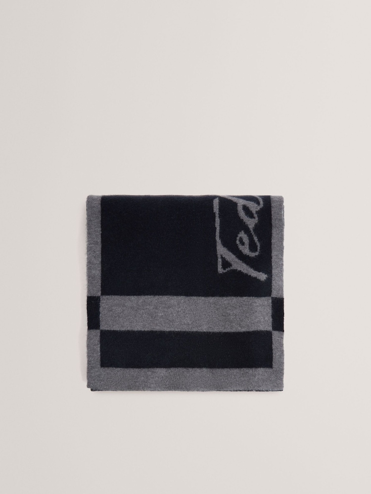 Ted Baker Grey Sammmis Knitted Scarf - Image 1 of 4
