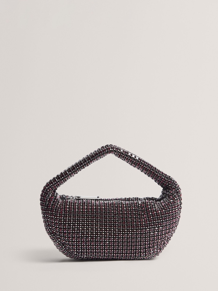 Ted Baker Red Crystol - Mini Crystal Slouchy Hobo Bag - Image 1 of 5 Ted Baker Red Crystol - Mini Crystal Slouchy Hobo Bag - Image 1 of 5
