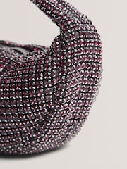 Ted Baker Red Crystol - Mini Crystal Slouchy Hobo Bag - Image 3 of 5