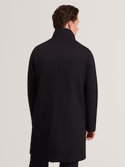 Ted Baker Blue Ruabon - Nylon Funnel Neck Jacket With Mock Liner - Image 2 of 5