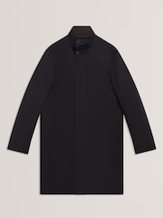 Ted Baker Blue Ruabon - Nylon Funnel Neck Jacket With Mock Liner - Image 4 of 5