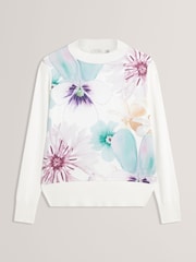Ted Baker Jakkia Printed Woven Front Jumper - Slika 4 iz 5
