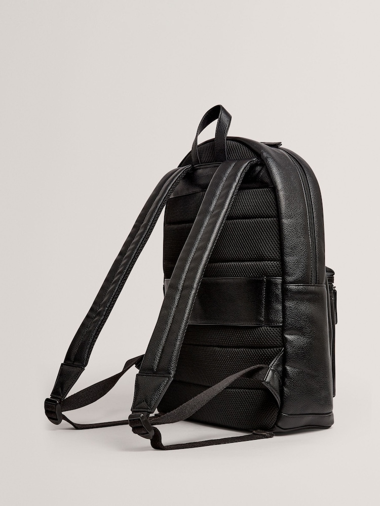 Ted Baker Black Keviin - Stripe Pu Backpack - Image 2 of 5 Ted Baker Black Keviin - Stripe Pu Backpack - Image 2 of 5