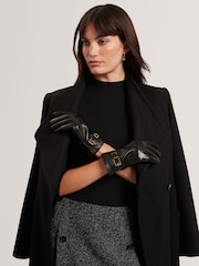 Ted Baker Black Jillla - Buckle Detail Leather Gloves - Image 4 of 4