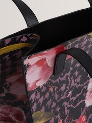 Ted Baker Black Tuliia Floral Printed Small Icon Bag - Image 3 of 5