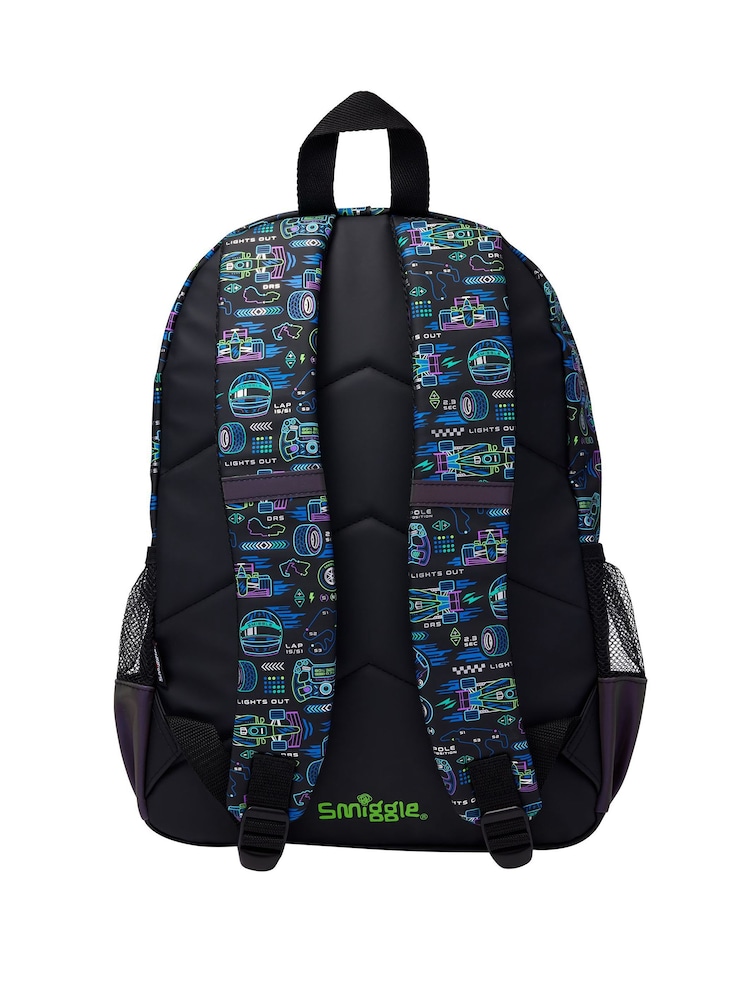 Smiggle Black Accelerate Classic Backpack - Image 2 of 3