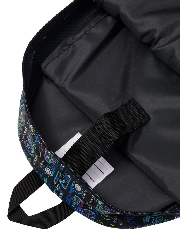 Smiggle Black Accelerate Classic Backpack - Image 3 of 3