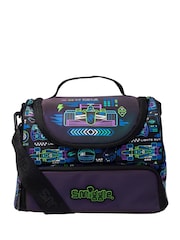 Smiggle Black Accelerate Large Double Compartment Lunchbox With Strap - Image 1 of 2