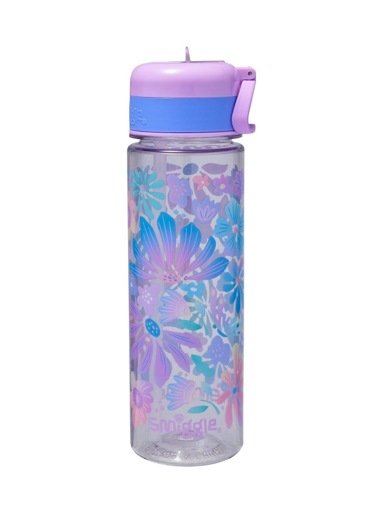 Smiggle Purple Bloom Plastic Drink Bottle 650Ml - Image 1 of 2