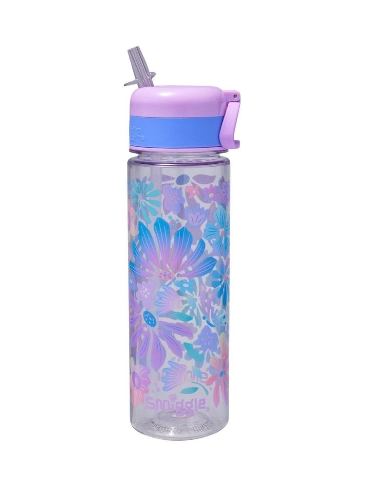 Smiggle Purple Bloom Plastic Drink Bottle 650Ml - Image 2 of 2 Smiggle Purple Bloom Plastic Drink Bottle 650Ml - Image 2 of 2