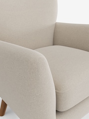 Studio Chenille Oyster Wilson Highback Armchair - Image 4 of 5