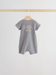 Beige Two Way Zip Baby Rompers 3 Pack (0mths-3yrs) - Image 7 of 15