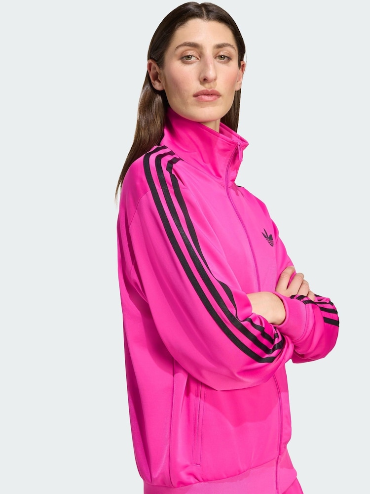 adidas Originals Pink Adicolor Classic Firebird Loose Track Top - Image 1 of 4