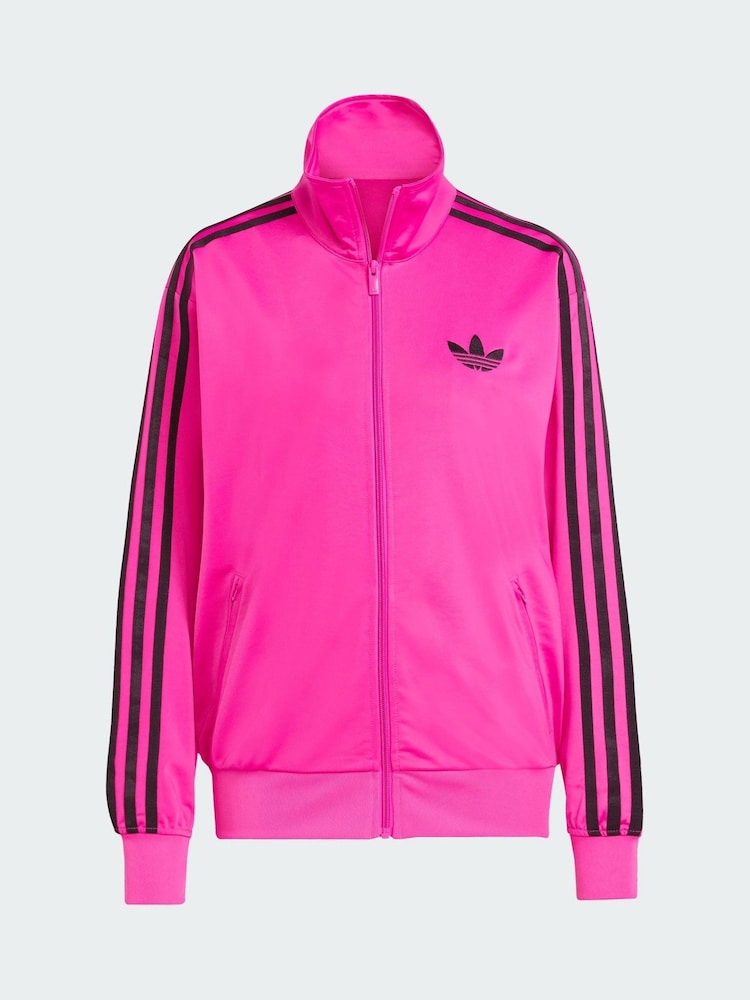adidas Originals Pink Adicolor Classic Firebird Loose Track Top - Image 4 of 4