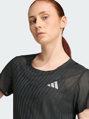 adidas Black Adi365 Running CLIMACOOL+ T-Shirt - Image 3 of 5