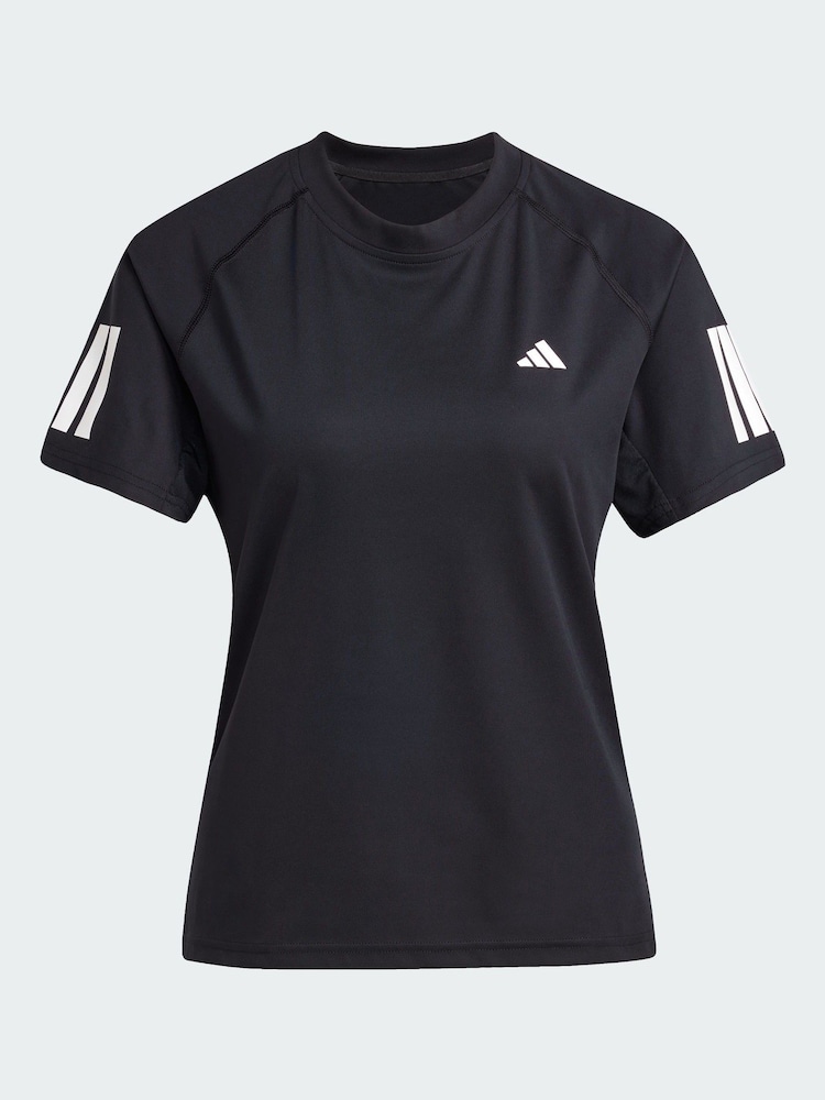 adidas Black Club 3-Stripes Tennis Climacool T-Shirt - Image 1 of 4 adidas Black Club 3-Stripes Tennis Climacool T-Shirt - Image 1 of 4