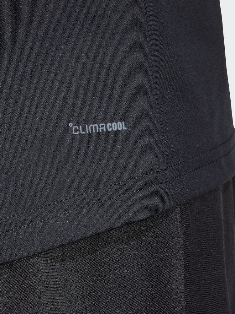 adidas Black Club 3-Stripes Tennis Climacool T-Shirt - Image 4 of 4 adidas Black Club 3-Stripes Tennis Climacool T-Shirt - Image 4 of 4