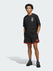 adidas Originals Black Sports Design GFX T-Shirt - Image 1 of 4