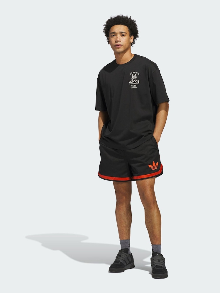 adidas Originals Black Sports Design GFX T-Shirt - Image 1 of 4 adidas Originals Black Sports Design GFX T-Shirt - Image 1 of 4