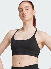 adidas Black All Me Light Support Bra - Image 2 of 5