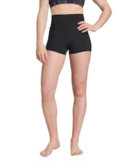 adidas Black All-Me Sculpt Booty Short Leggings - Image 1 of 5