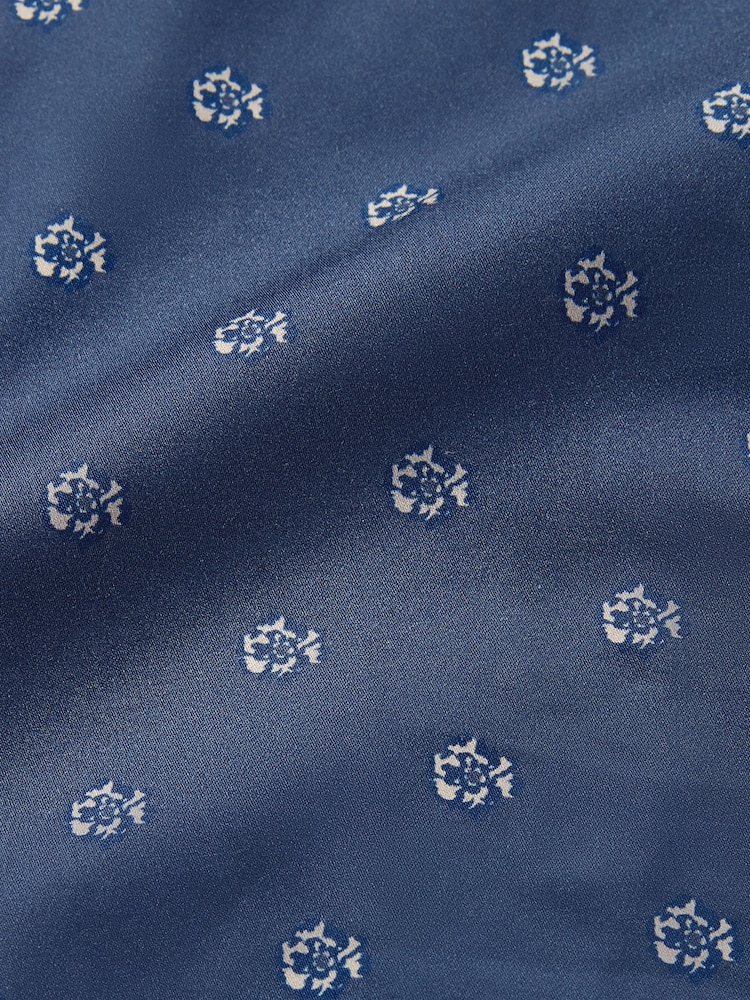 Ted Baker Blue Olufar - Slim Fit Ditsy Floral Shirt - Image 5 of 5 Ted Baker Blue Olufar - Slim Fit Ditsy Floral Shirt - Image 5 of 5