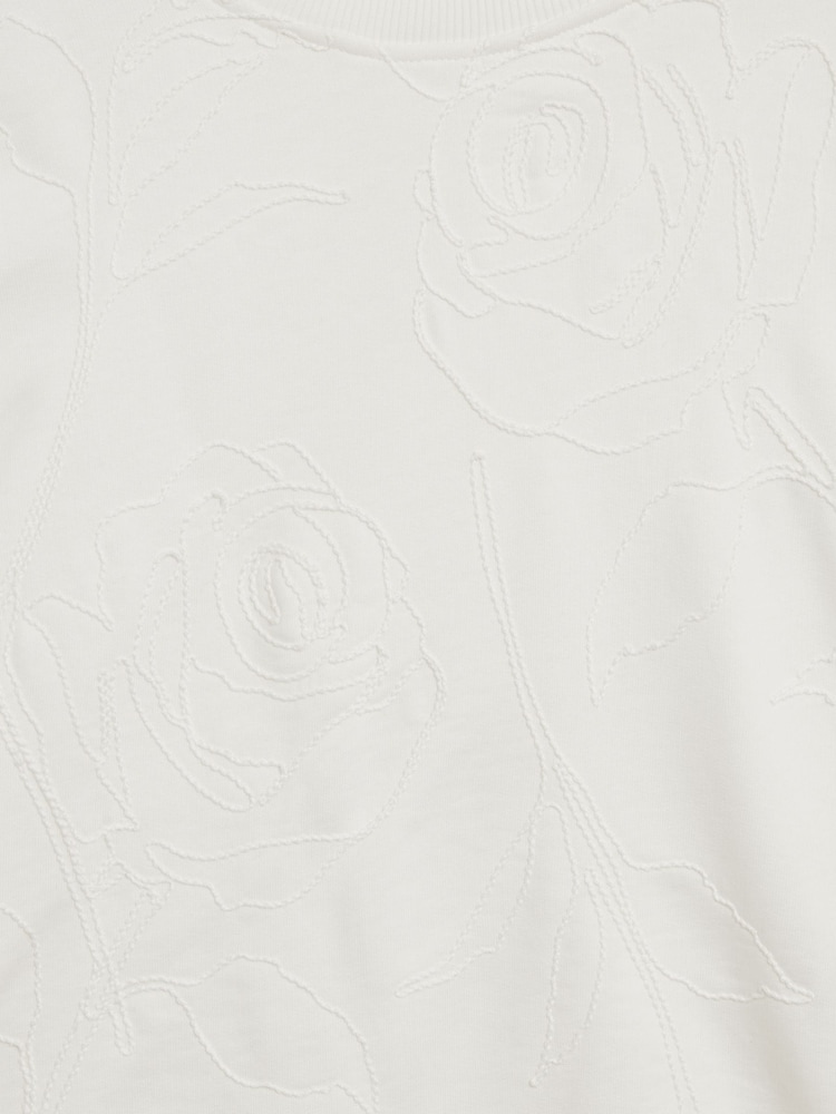 Ted Baker White Zeppie Embroidered Sweatshirt - Image 7 of 7 Ted Baker White Zeppie Embroidered Sweatshirt - Image 7 of 7