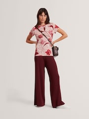 Ted Baker Sorrena - Camiseta ajustada estampada - Imagen 2 de 7