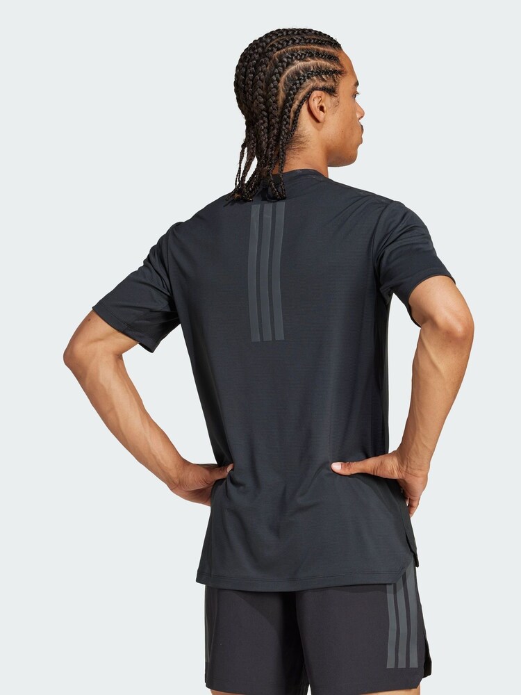 adidas Black Power 3 Stripes T-Shirt - Image 2 of 5 adidas Black Power 3 Stripes T-Shirt - Image 2 of 5