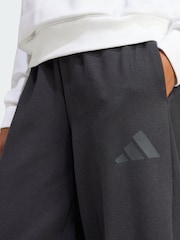 adidas Black Essentials Contemporary Logo Fleece Barrel Joggers - Image 3 of 5
