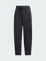 adidas Black Essentials Contemporary Logo Fleece Barrel Joggers - Image 5 of 5
