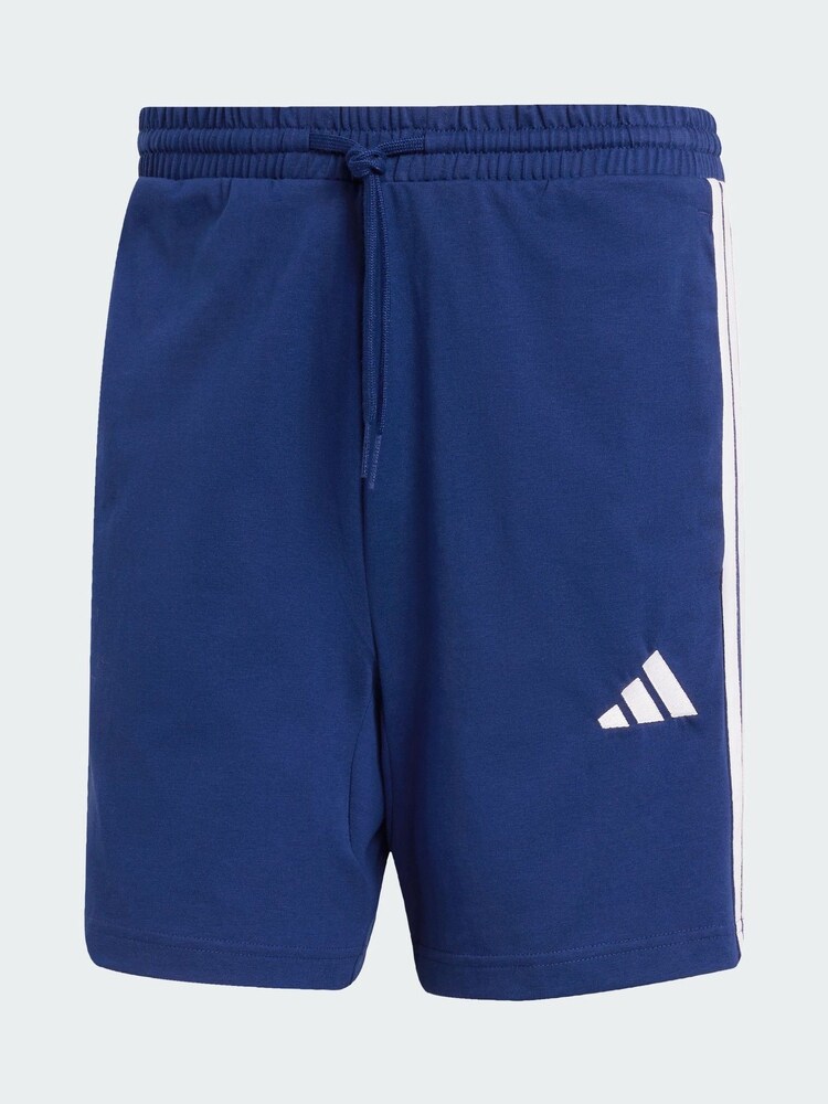 adidas Blue Essentials 3-Stripes 7-Inch Single Jersey Shorts - Image 5 of 5
