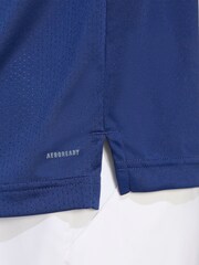 adidas Blue Club Tennis Climacool T-Shirt - Image 4 of 5