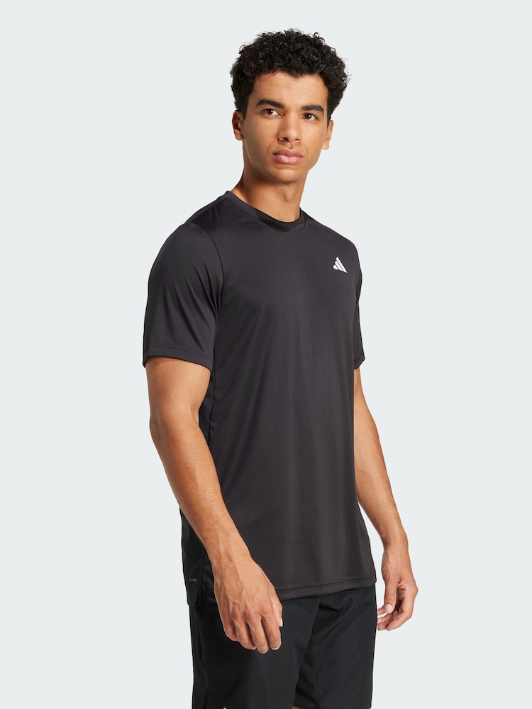 adidas Black Club Tennis Climacool T-Shirt - Image 1 of 5 adidas Black Club Tennis Climacool T-Shirt - Image 1 of 5