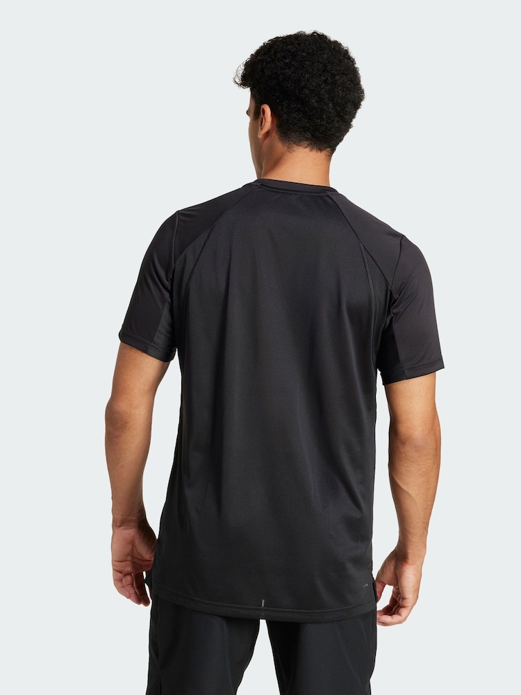 adidas Black Club Tennis Climacool T-Shirt - Image 2 of 5 adidas Black Club Tennis Climacool T-Shirt - Image 2 of 5