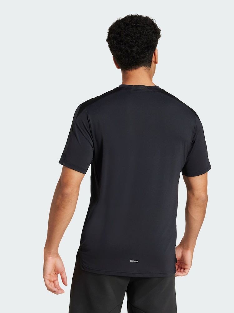adidas Black Designed For Training Intensity T-Shirt - Image 2 of 5 adidas Black Designed For Training Intensity T-Shirt - Image 2 of 5
