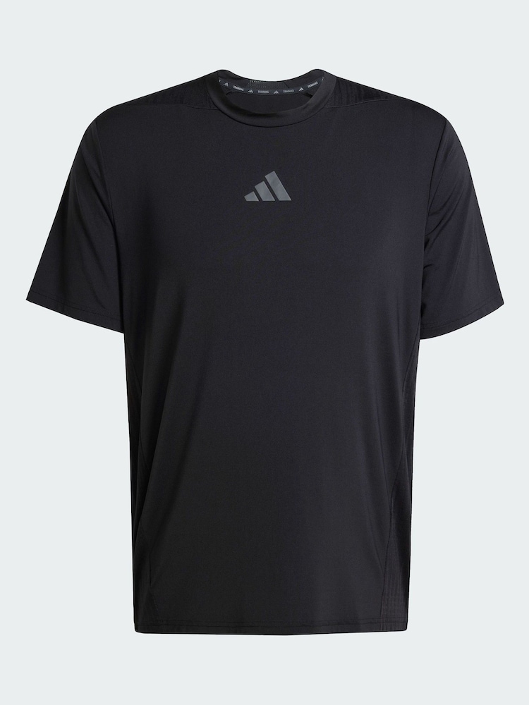adidas Black Designed For Training Intensity T-Shirt - Image 5 of 5 adidas Black Designed For Training Intensity T-Shirt - Image 5 of 5