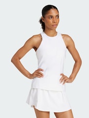 adidas White Tennis Climacool Y-Tank Top - Image 1 of 5