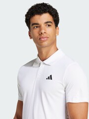 adidas White Tennis Climacool FreeLift Polo Shirt - Image 3 of 5