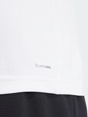 adidas White Tennis Climacool FreeLift Polo Shirt - Image 4 of 5