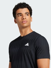 adidas Black Tennis Climacool+ AIRCHILL FreeLift T-Shirt - Image 3 of 5