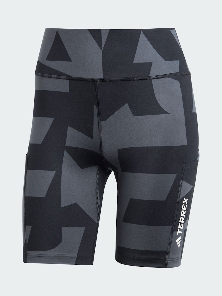 adidas Terrex Grey Multi 8-Inch Tight Shorts Printed - Image 5 of 5 adidas Terrex Grey Multi 8-Inch Tight Shorts Printed - Image 5 of 5