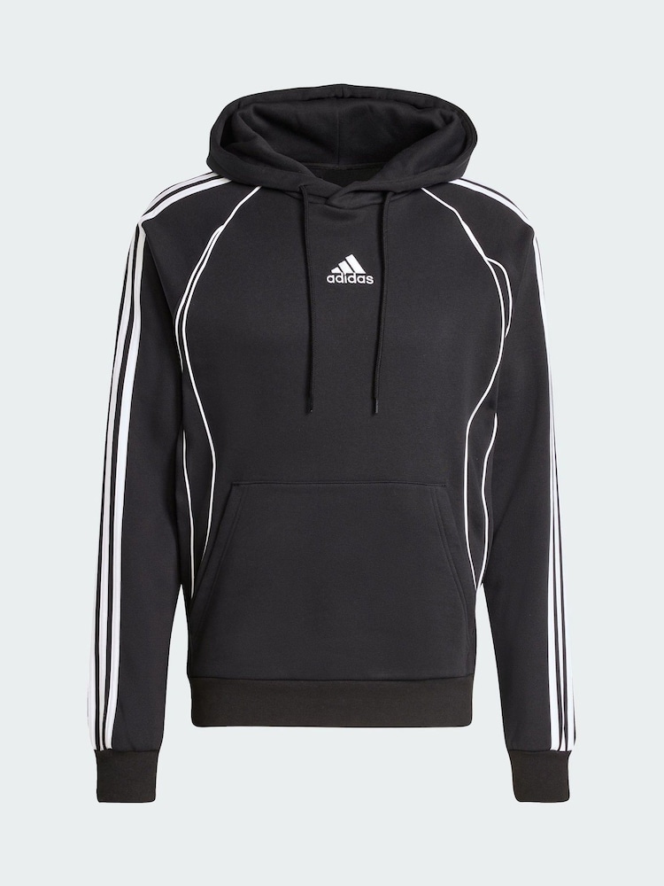 adidas Originals Black Adicolor Teamgeist Cut Line Hoodie - Image 5 of 5 adidas Originals Black Adicolor Teamgeist Cut Line Hoodie - Image 5 of 5