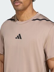 adidas Brown Designed for Training Pro-Series T-Shirt - Image 3 of 5