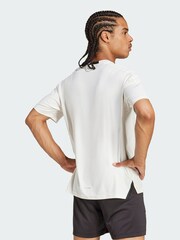 adidas White Designed-for-Training Intensity T-Shirt - Image 2 of 5