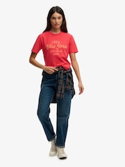 Superdry Red Beach Club Relaxed T-Shirt - Image 3 of 6