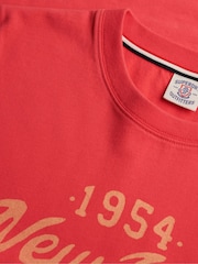 Superdry Red Beach Club Relaxed T-Shirt - Image 6 of 6